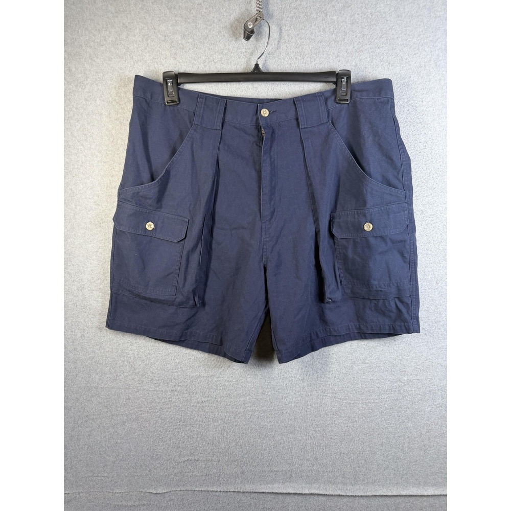 Canyon Guide Shorts Mens 40 Blue Cargo Cotton Canvas Pockets Summer Travel‎
